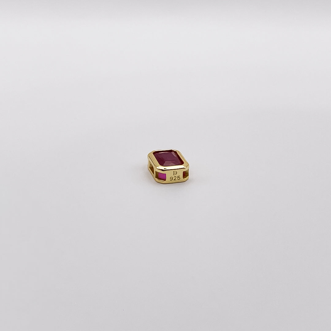 Single Zirconia Hoop Charm