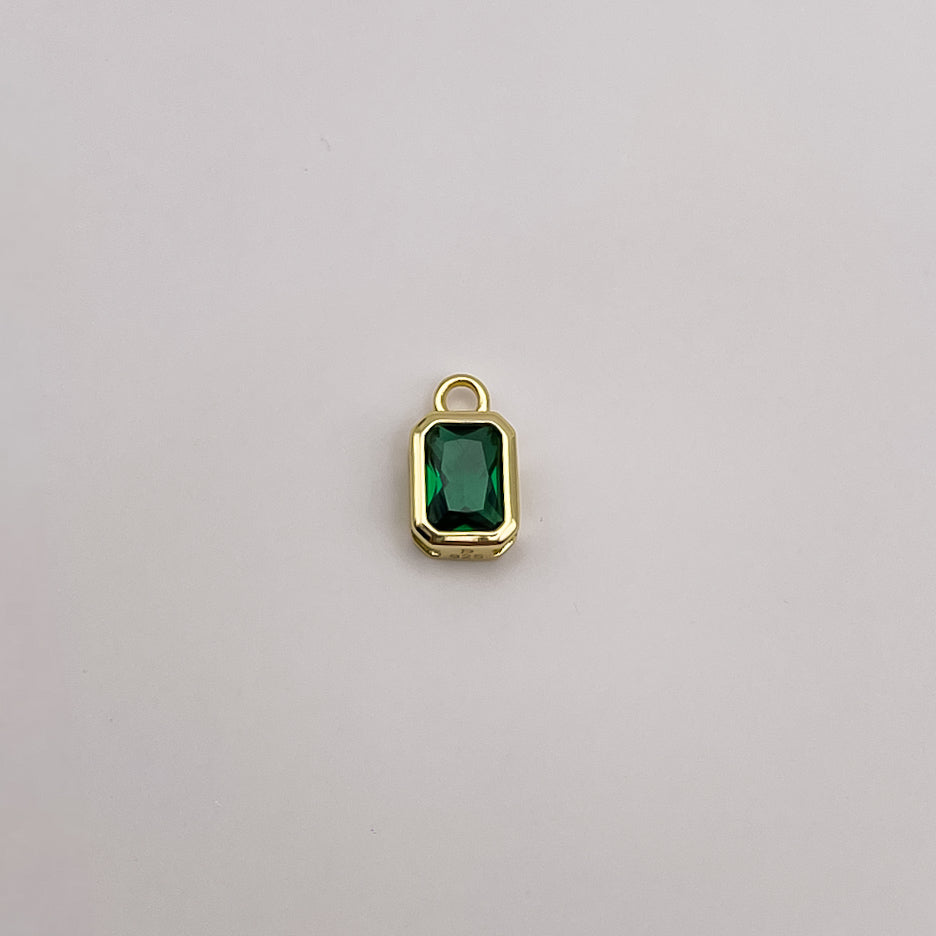 Single Zirconia Hoop Charm