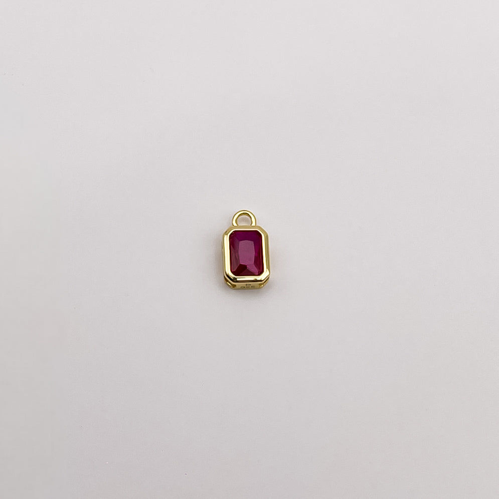 Single Zirconia Hoop Charm
